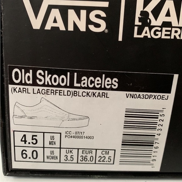 Vans Karl Lagerfelf special edition. - Picture 7 of 8